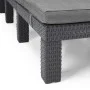 Keter Daytona graphite-colored sun lounger with cushion by , Loungers - Ref: Foro24-441306, Price: 158,15 €, Discount: %