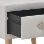 White bedside table 40x35x40 cm synthetic leather by vidaXL, Nightstands - Ref: Foro24-247536, Price: 53,89 €, Discount: %