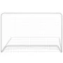 2 pcs soccer goals with net 182x61x122 cm white steel by vidaXL, soccer goals - Ref: Foro24-276047, Price: 75,96 €, Discount: %