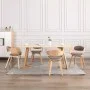 Esszimmerstühle 4 Elemente aus gebogenem Holz und taupegrauem Stoff von , Essstühle - Ref: Foro24-3054822, Preis: 515,53 €, R...