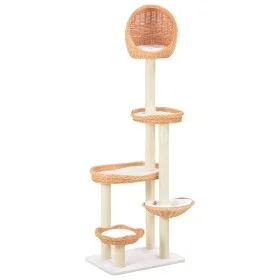 Cat scratching post with natural willow wood sisal post by vidaXL, Cat furniture - Ref: Foro24-170729, Price: 176,77 €, Disco...