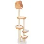 Rascador para gatos con poste de sisal madera natural de sauce de vidaXL, Mobiliario para gatos - Ref: Foro24-170729, Precio:...