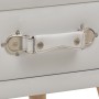 White bedside table 40x35x40 cm synthetic leather by vidaXL, Nightstands - Ref: Foro24-247536, Price: 53,89 €, Discount: %