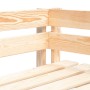 Sofá de esquina de palets de jardín madera de pino impregnada de , Sofás modulares de exterior - Ref: Foro24-3066605, Precio:...