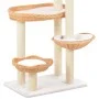 Rascador para gatos con poste de sisal madera natural de sauce de vidaXL, Mobiliario para gatos - Ref: Foro24-170729, Precio:...