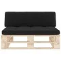 Central pallet sofa for garden made of impregnated pine wood by , Modular outdoor sofas - Ref: Foro24-3066536, Price: 123,52 ...
