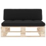 Zentrales Palettensofa für imprägniertes Kiefernholz im Garten von , Modulare Sofas für den Außenbereich - Ref: Foro24-306653...
