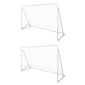 Fußballtore aus Stahl, 2 Einheiten, 240 x 90 x 150 cm von vidaXL, Fußballtore - Ref: Foro24-276045, Preis: 126,95 €, Rabatt: %