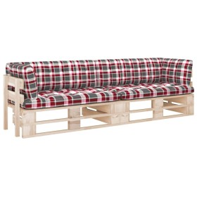 2-Sitzer-Sofakissen aus Palettenholz imprägniertes Kiefernholz von , Gartensets - Ref: Foro24-3066685, Preis: 276,62 €, Rabat...