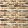 Paneles de pared 3D diseño de ladrillo 10 uds EPS arena oscuro