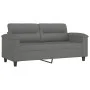 2-Sitzer-Sofa mit dunkelgrauen Mikrofaser-Stoffkissen 140 cm von , Sofas - Ref: Foro24-3200973, Preis: 244,78 €, Rabatt: %