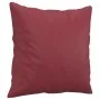 2-seater sofa with red tint synthetic leather cushions, 120 cm. by , Sofas - Ref: Foro24-3200986, Price: 249,07 €, Discount: %