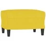 3-seater sofa with light yellow fabric ottoman, 180 cm by , Sofas - Ref: Foro24-3201140, Price: 265,98 €, Discount: %