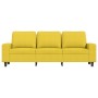 3-seater sofa with light yellow fabric ottoman, 180 cm by , Sofas - Ref: Foro24-3201156, Price: 333,31 €, Discount: %
