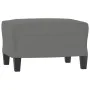 Sessel mit Hocker dunkelgrauer Mikrofaserstoff 60 cm von , Sofas - Ref: Foro24-3201227, Preis: 210,14 €, Rabatt: %
