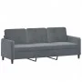 3-Sitzer-Sofa mit dunkelgrauem Samthocker 180 cm von , Sofas - Ref: Foro24-3201175, Preis: 306,74 €, Rabatt: %