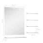 Wandspiegel mit 5 Ablagen silber 50x60 cm von vidaXL, Spiegel - Ref: Foro24-249444, Preis: 36,15 €, Rabatt: %