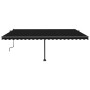 Manuelle einziehbare Markise mit anthrazitgrauer LED-Leuchte 500x350 cm von , Markisen - Ref: Foro24-3069864, Preis: 781,27 €...