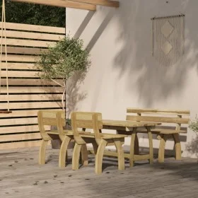 Garden dining set, 4 pieces, impregnated pine wood by , Garden sets - Ref: Foro24-3096603, Price: 567,87 €, Discount: %