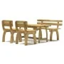 Juego de comedor de jardín 4 piezas madera de pino impregnada de , Conjuntos de jardín - Ref: Foro24-3096603, Precio: 567,87 ...