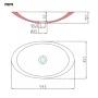 Washbasin 59.3x35.1x10.7 cm mineral resin/white marble by vidaXL, Sinks - Ref: Foro24-144069, Price: 109,53 €, Discount: %