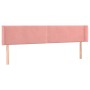 Rosa Samtkopfteil 203x16x78/88 cm von , Kopf- und Fußteile - Ref: Foro24-3118699, Preis: 61,20 €, Rabatt: %