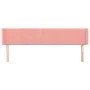 Pink velvet headboard 203x16x78/88 cm by , Headboards and footboards - Ref: Foro24-3118699, Price: 60,15 €, Discount: %