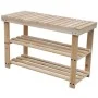 2-in-1 shoemaker with bench, 2 units solid wood by vidaXL, Shoe racks and shoe organizers - Ref: Foro24-276040, Price: 75,06 ...