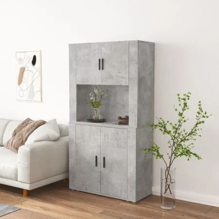 Tall plywood gray concrete sideboard by , Sideboards - Ref: Foro24-3185355, Price: 159,38 €, Discount: %