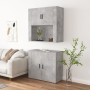Hohes Sideboard Sperrholz grauer Beton von , Sideboards - Ref: Foro24-3185355, Preis: 161,87 €, Rabatt: %