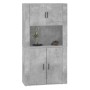 Aparador alto madera contrachapada gris hormigón de , Aparadores - Ref: Foro24-3185355, Precio: 161,87 €, Descuento: %