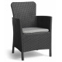 Keter Miami 5-piece balcony furniture set graphite 223815 by , Garden sets - Ref: Foro24-422798, Price: 214,07 €, Discount: %