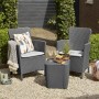 Keter Miami 5-piece balcony furniture set graphite 223815 by , Garden sets - Ref: Foro24-422798, Price: 214,07 €, Discount: %