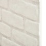 Paneles de pared 3D diseño de ladrillo 10 uds EPS blanco