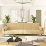2-seater sofa bed with two cream velvet cushions by , Sofas - Ref: Foro24-337591, Price: 299,09 €, Discount: %