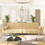 2-Sitzer-Schlafsofa mit zwei cremefarbenen Samtkissen von , Sofas - Ref: Foro24-337591, Preis: 304,36 €, Rabatt: %