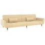 2-seater sofa bed with two cream velvet cushions by , Sofas - Ref: Foro24-337591, Price: 299,09 €, Discount: %