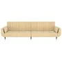 2-seater sofa bed with two cream velvet cushions by , Sofas - Ref: Foro24-337591, Price: 299,09 €, Discount: %