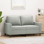 2-Sitzer-Sofa aus hellgrauem Samt 120 cm von , Sofas - Ref: Foro24-359189, Preis: 183,10 €, Rabatt: %