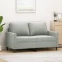 Light gray velvet 2-seater sofa, 120 cm by , Sofas - Ref: Foro24-359189, Price: 193,53 €, Discount: %
