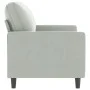 2-Sitzer-Sofa aus hellgrauem Samt 120 cm von , Sofas - Ref: Foro24-359189, Preis: 193,53 €, Rabatt: %