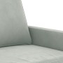 2-Sitzer-Sofa aus hellgrauem Samt 120 cm von , Sofas - Ref: Foro24-359189, Preis: 183,10 €, Rabatt: %