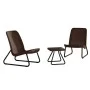 Keter Rio 3-piece garden furniture set in cappuccino color by , Garden sets - Ref: Foro24-407208, Price: 173,25 €, Discount: %