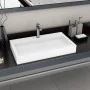 Sink 80x46x11 cm mineral resin/white marble by vidaXL, Sinks - Ref: Foro24-144065, Price: 247,59 €, Discount: %