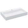 Sink 80x46x11 cm mineral resin/white marble by vidaXL, Sinks - Ref: Foro24-144065, Price: 193,29 €, Discount: %