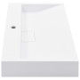 Sink 80x46x11 cm mineral resin/white marble by vidaXL, Sinks - Ref: Foro24-144065, Price: 193,29 €, Discount: %