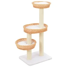 Cat scratching post with natural willow wood sisal post by vidaXL, Cat furniture - Ref: Foro24-170727, Price: 71,40 €, Discou...