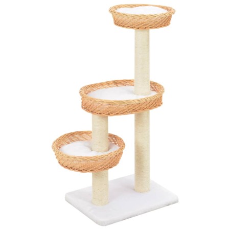 Katzenkratzbaum mit Sisalstamm aus natürlichem Weidenholz von vidaXL, Katzenmöbel - Ref: Foro24-170727, Preis: 80,63 €, Rabat...