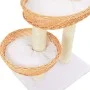 Cat scratching post with natural willow wood sisal post by vidaXL, Cat furniture - Ref: Foro24-170727, Price: 71,40 €, Discou...