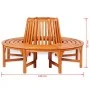 Baumbank aus Holz Ø 160 cm von , Gartenbänke - Ref: Foro24-41777, Preis: 443,15 €, Rabatt: %